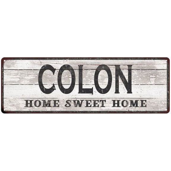 COLON Home Sweet Home Country Look 6x18 Metal Sign 106180045264