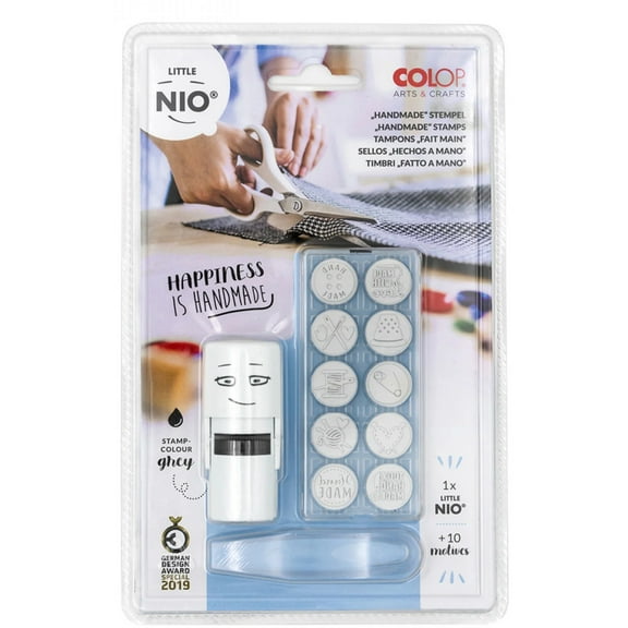 COLOP Little NIO Handmade Stamp Kit with Textile Ink 168841