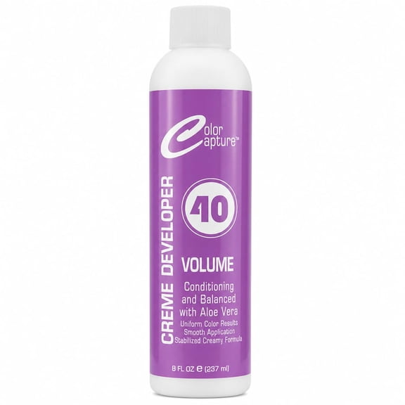 COLOR CAPTURE - Cream Developer, 40 Vol, Hair Color Enhancer - 8 Ounces