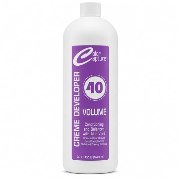 COLOR CAPTURE - Cream Developer, 40 Vol, Professional Hair Coloring - 32 Ounces