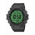 thumbnail image 1 of CASIO BRIGHT COLOR LCD LARGE DIGITAL RESIN BLACK 100M WR AE1500WHC-1AVKC, 1 of 3