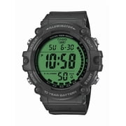 CASIO BRIGHT COLOR LCD LARGE DIGITAL RESIN BLACK 100M WR AE1500WHC-1AVKC