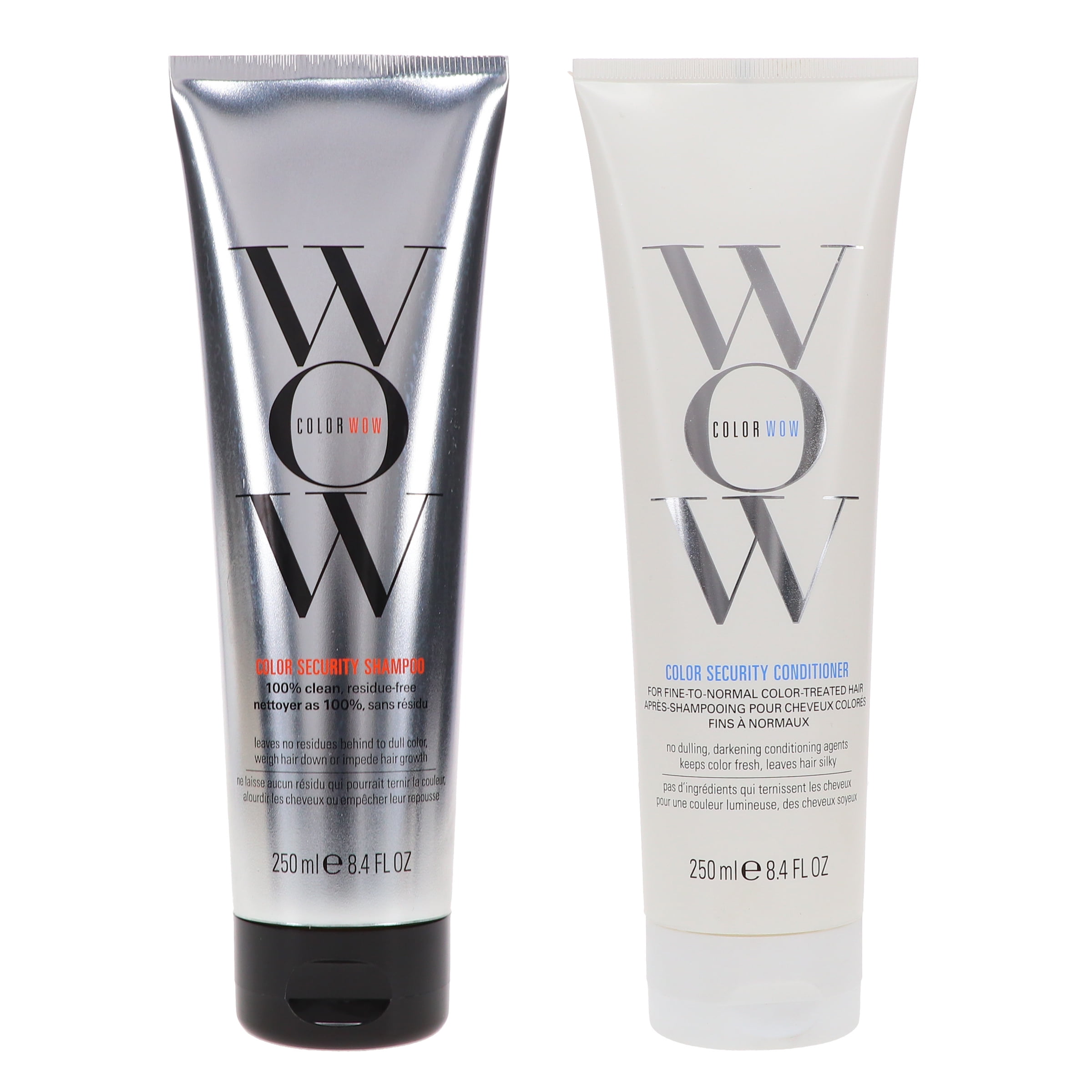 COLOR WOW Security Shampoo 8.4 oz & Color Security Conditioner Fine to Normal Hair 8.4 oz Combo Pack