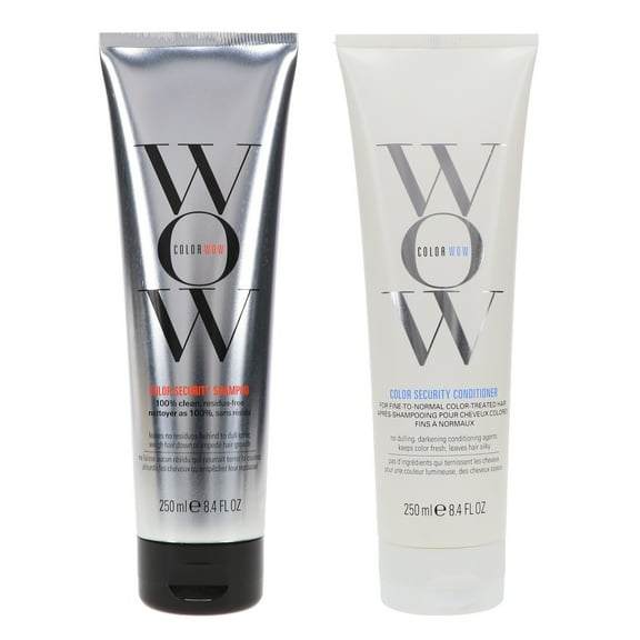 COLOR WOW Color Security Shampoo 8.4 oz & Conditioner Fine to Normal Hair 8.4 oz Combo Pack