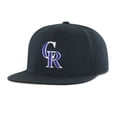 thumbnail image 1 of MLB Colorado Rockies Primary Team Color Flat Bill Snap Back Hat, 1 of 2