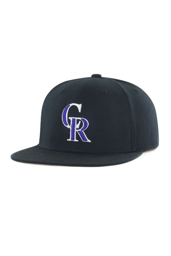 MLB Colorado Rockies Primary Team Color Flat Bill Snap Back Hat