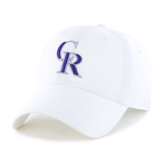 MLB Colorado Rockies Clean Up White Adjustable Hat