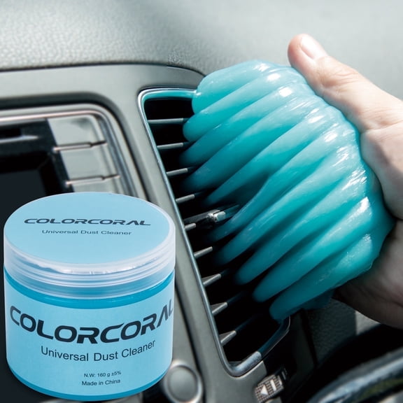 COLORCORAL Car Cleaning Gel for Interior Dust, Vent Cleaner Putty for Auto Detailing, Reusable Cleaning Slime, 160g