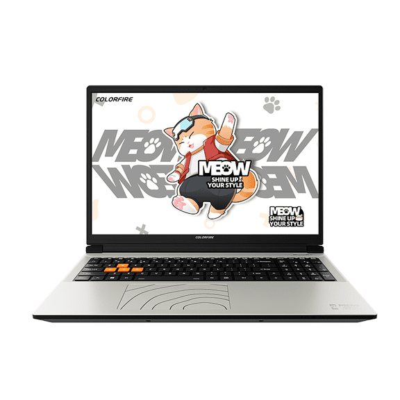 COLORFIRE MEOW R16 Pro Gaming Laptop, AMD Ryzen 7 8745HX - GeForce RTX 5070 Laptop GPU, 16GB DDR5 RAM, 1TB SSD, White