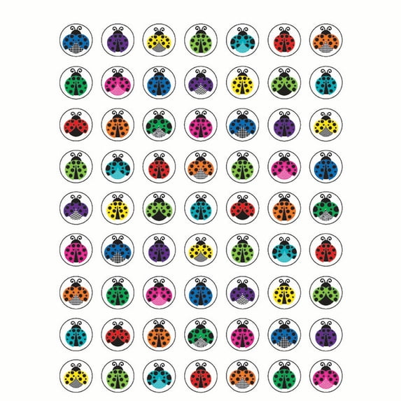 Teacher Created Resources TCR5604 Colorful Ladybugs Mini Stickers