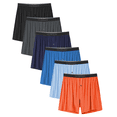 thumbnail image 1 of MAYFISH Mens Boxer Shorts Underwear Made from Bamboo Rayon Loose Breathable Boxers for Men with Button Fly(6A,XL), 1 of 6