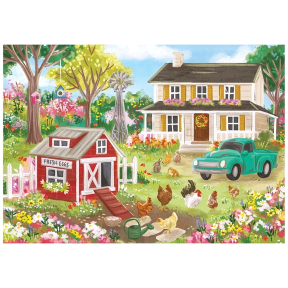 COLORLUXE 300PC CHICKEN COOP FARM