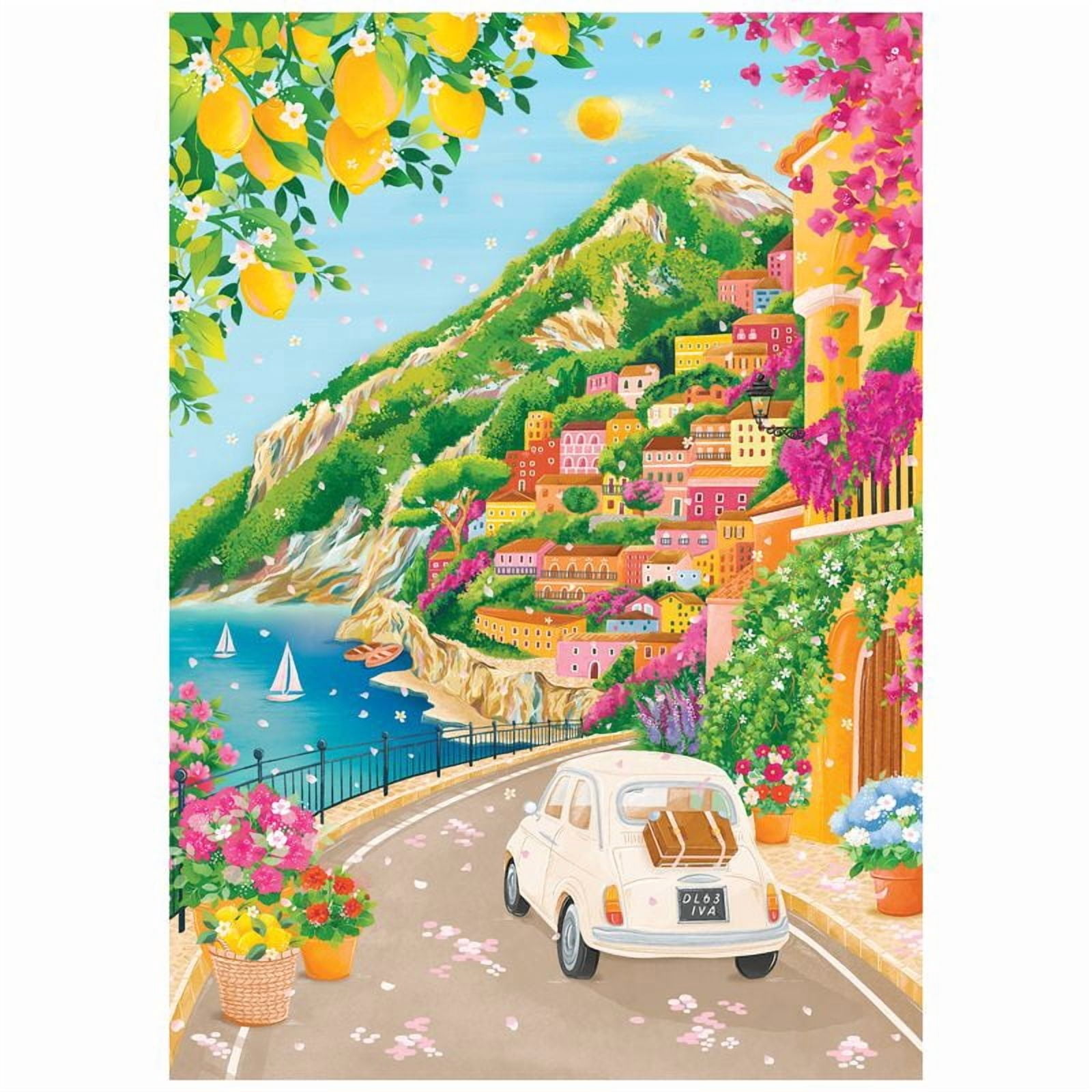 Colorluxe 500 Piece Jigsaw Puzzle 'Positano' - Scenic Italian Coast