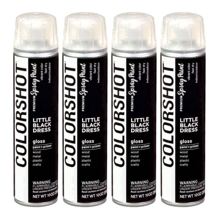 little black dress paint color COLORSHOT Gloss Spray (Black) 10 oz. 4 Pack Tamanho:XXS/XS No VOCs collection_Gilt_Extra15_0109 Asymmetric Midi T-Shirt Dress