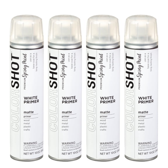 COLORSHOT Matte White Primer 10 oz. 4 Pack