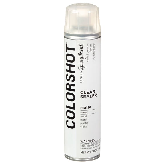 COLORSHOT Aerosol Spray Paint Sealer 10oz - Clear - Matte