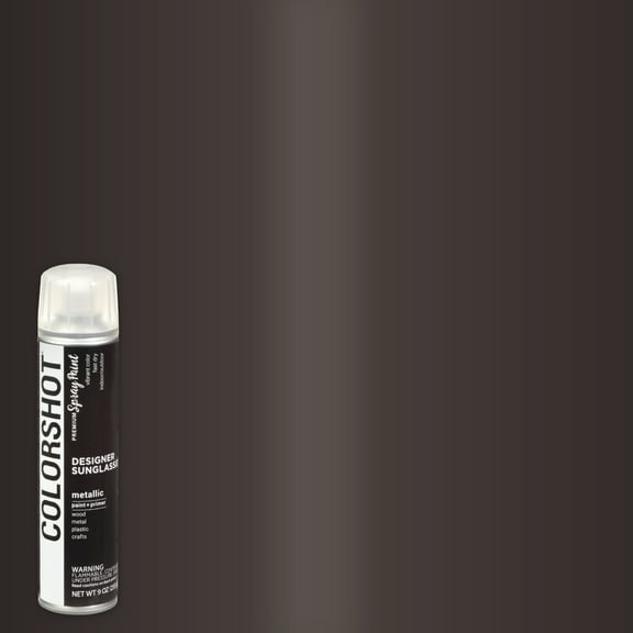 COLORSHOT Metallic Spray Paint, Designer Sunglasses (Oil Rubbed Bronze) 9 oz, Fast-Drying Acrylic Paint, Indoor & Outdoor Use