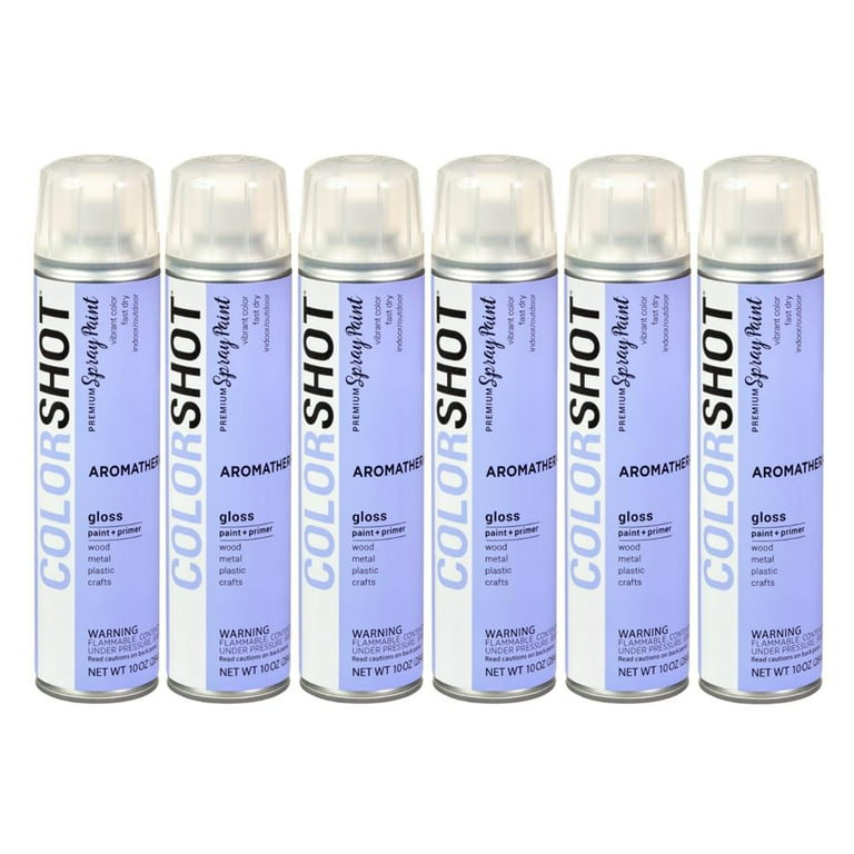 Colorshot Aerosol Spray Paint Primer - Matte White - 10 oz