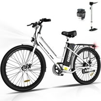 COLORWAY 26" Electric Bike for Woman, 500W Powerful Motor, 36V 12AH Removable Battery E Bike, , Max. Speed 19.9MPH Electric Bicycle UL2849