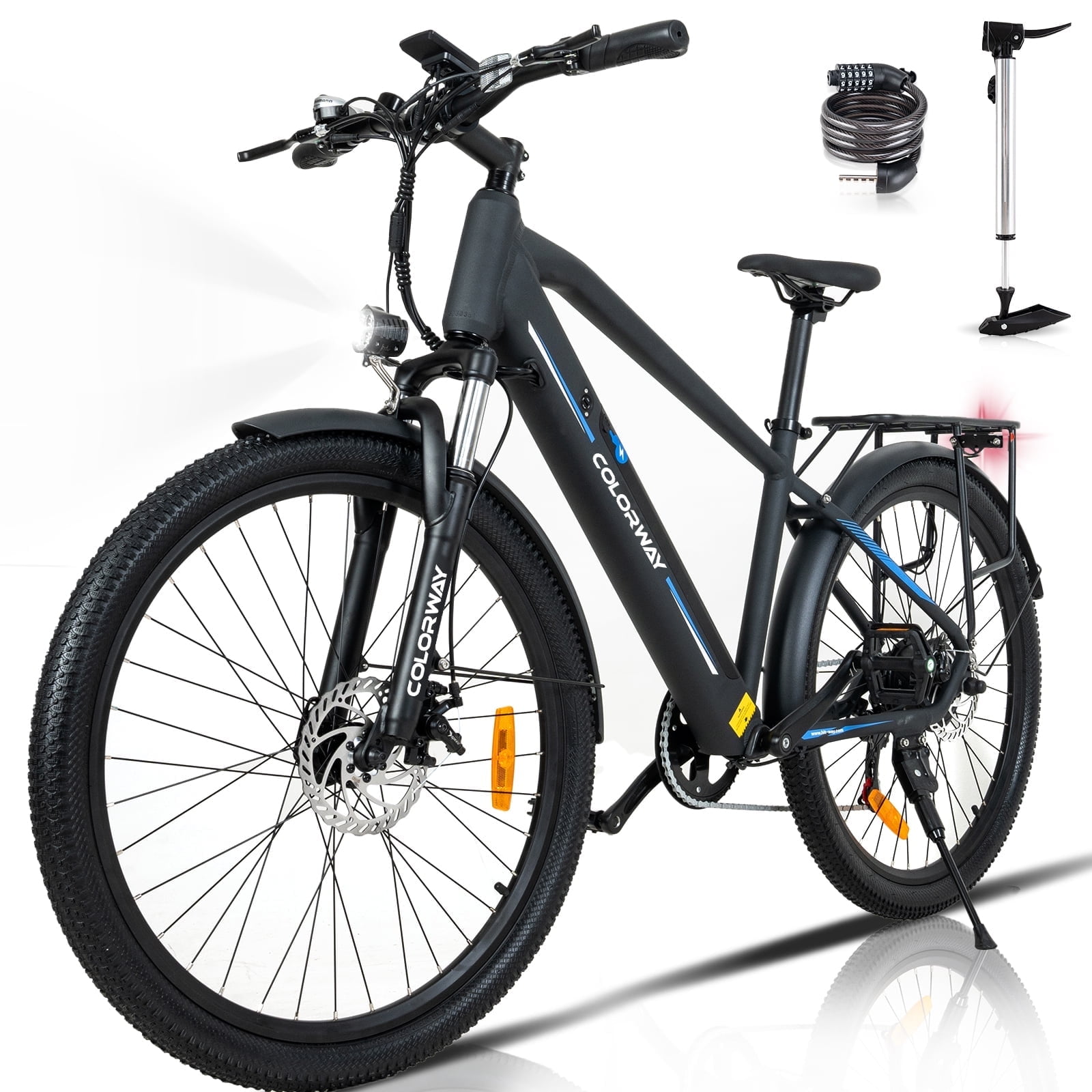 COLORWAY 26X2.35 Electric Bike 500W Motor Removable Battery Aluminum Frame Shimano 7 Speed in Bahrain at BHD 392 Rating 5