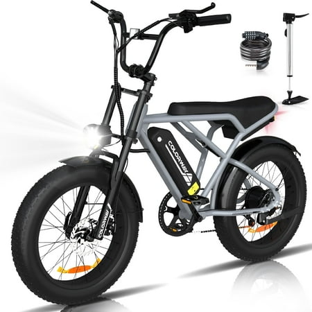 COLORWAY 750W Electric Bike for Adults,20X4.0 Fat Tire Off-Road E bike,36V/12Ah Battery Snow Beach Mountain Bike for Outdoor Cycling e bike UL2849