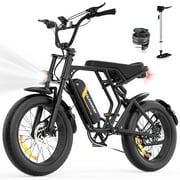 COLORWAY 750W 20"x4.0 Fat Tire Electric Bike, 48V 15Ah Battery, Off-road E-Bike for Adults, UL2849 Certified