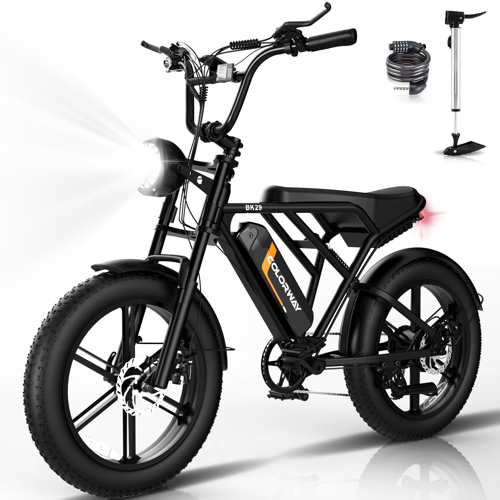 Deals on Colorway 750W 20X4.0 Fat Tire Off Road Electric Bike