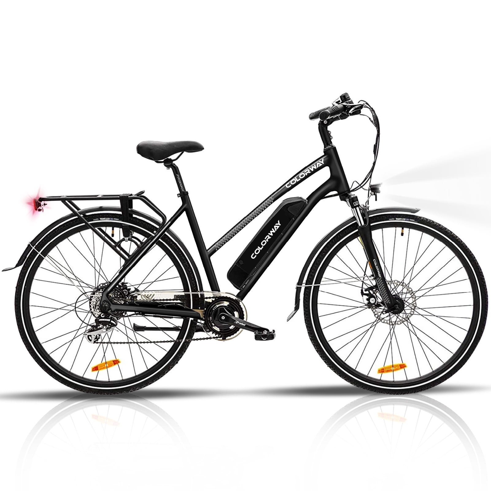 COLORWAY BK27M Electric Bike, 28" Electric Mountain Bike, 500W/36V/12Ah