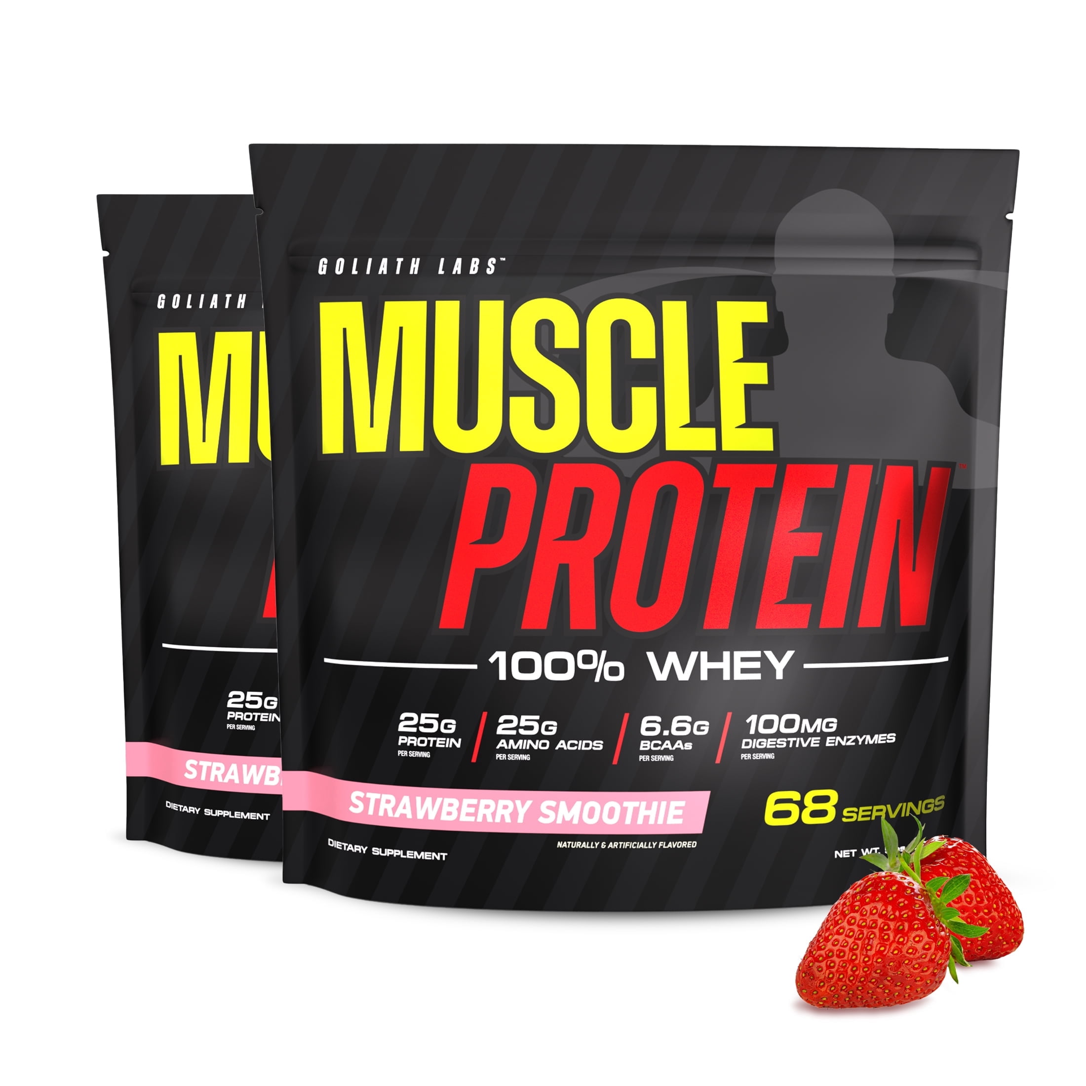 Colosal Labs COLOSSAL LABS Muscle Whey Protein Flavored Protein Powder, 25,000mg ...