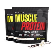 Colossal Labs Muscle Whey Protein Flavored Protein Powder, 25g Amino Acids/Serving, Cold FilteredPackaging May Vary 10 Pound pack of 2, Vanilla