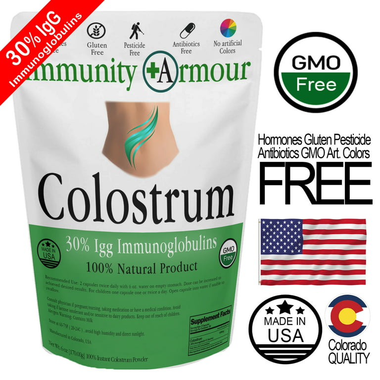  Colostrum 1,000mg (Non-GMO) 30% IgG Immunoglobulins