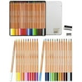 thumbnail image 1 of COLOUR BLOCK 24pc Colored Pencil Set: Premium Cedar Handle, Vinyl Eraser, Sharpener in Tin Box, 1 of 4