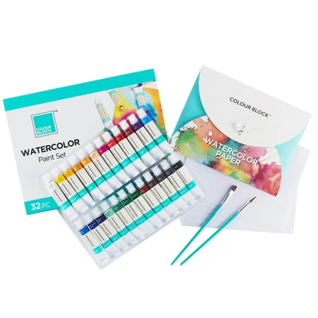 COLOUR BLOCK 32pc Watercolor Art Set for Students & Beginners price history and forecast - Colour Block CB05C1-32