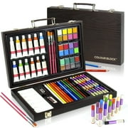 COLOUR BLOCK 73pc Mixed Media Art Kit Painting and Drawing Set for All Ages