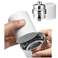thumbnail image 1 of COLSEN 15 Stage Shower Head Filter for Hard Water with Housing + 1 Replaceable Filter - Universal Shower Head Water Softener, Removes Chlorine, Fluoride, Heavy Metals and Impurities, 1 of 10