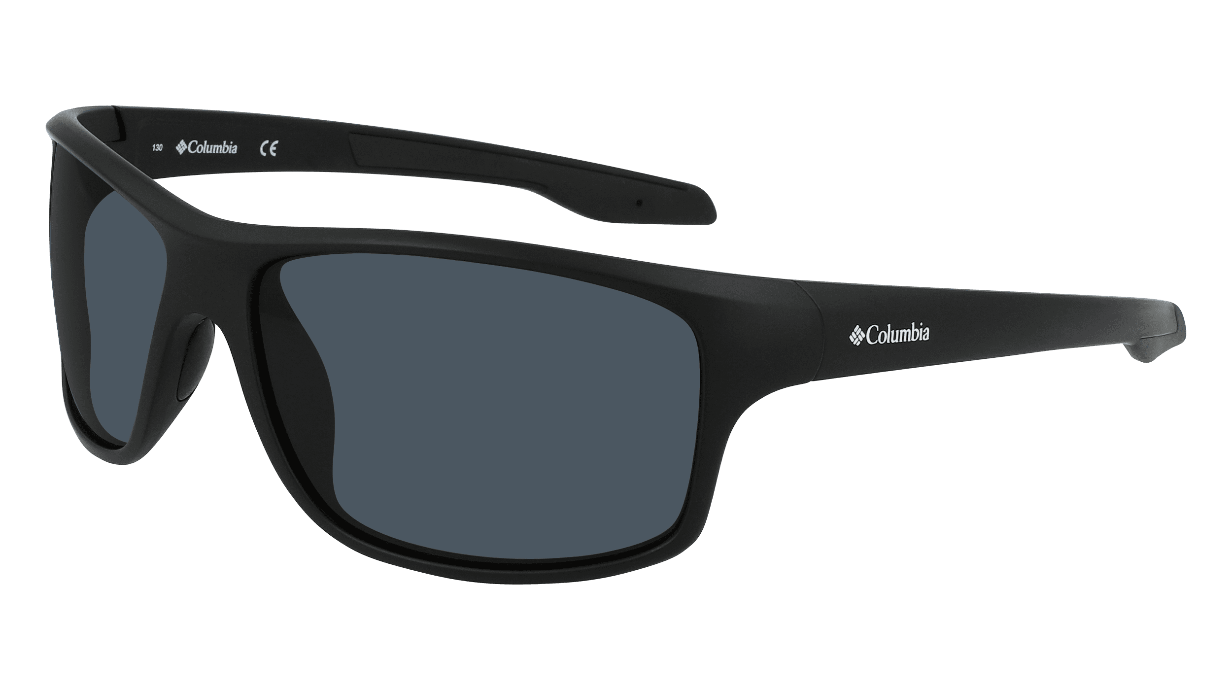 Columbia Burr C559SPG Wrap Sunglass Matte Black Frame Smoke Polarized Lenses