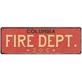 thumbnail image 1 of COLUMBIA FIRE DEPT. Home Decor Metal Sign Police Gift 8x24 108240013219, 1 of 1