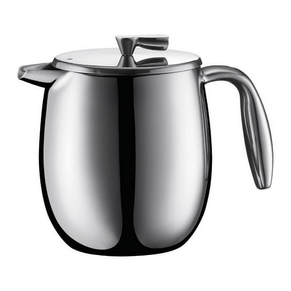 Bodum Columbia French Press Coffee Maker, 17oz, Stainless Steel
