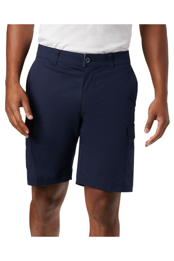 Mens Brentyn Trail Blue Regular Fit Stretch Cargo Shorts 40W