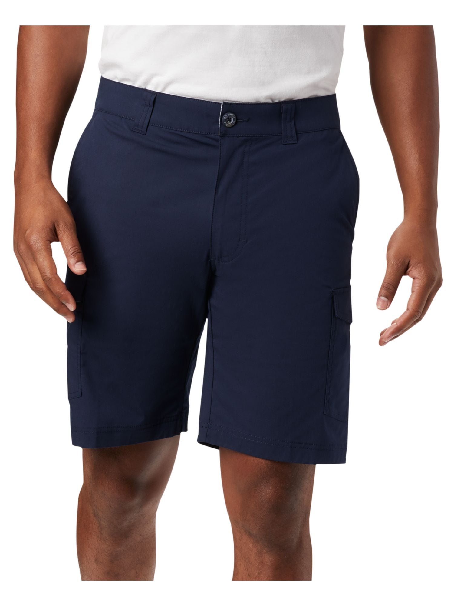 COLUMBIA Mens Brentyn Trail Navy Regular Fit Stretch Cargo Shorts 34W