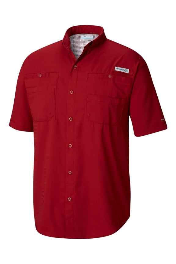 Mens Red Short Sleeve Polo M