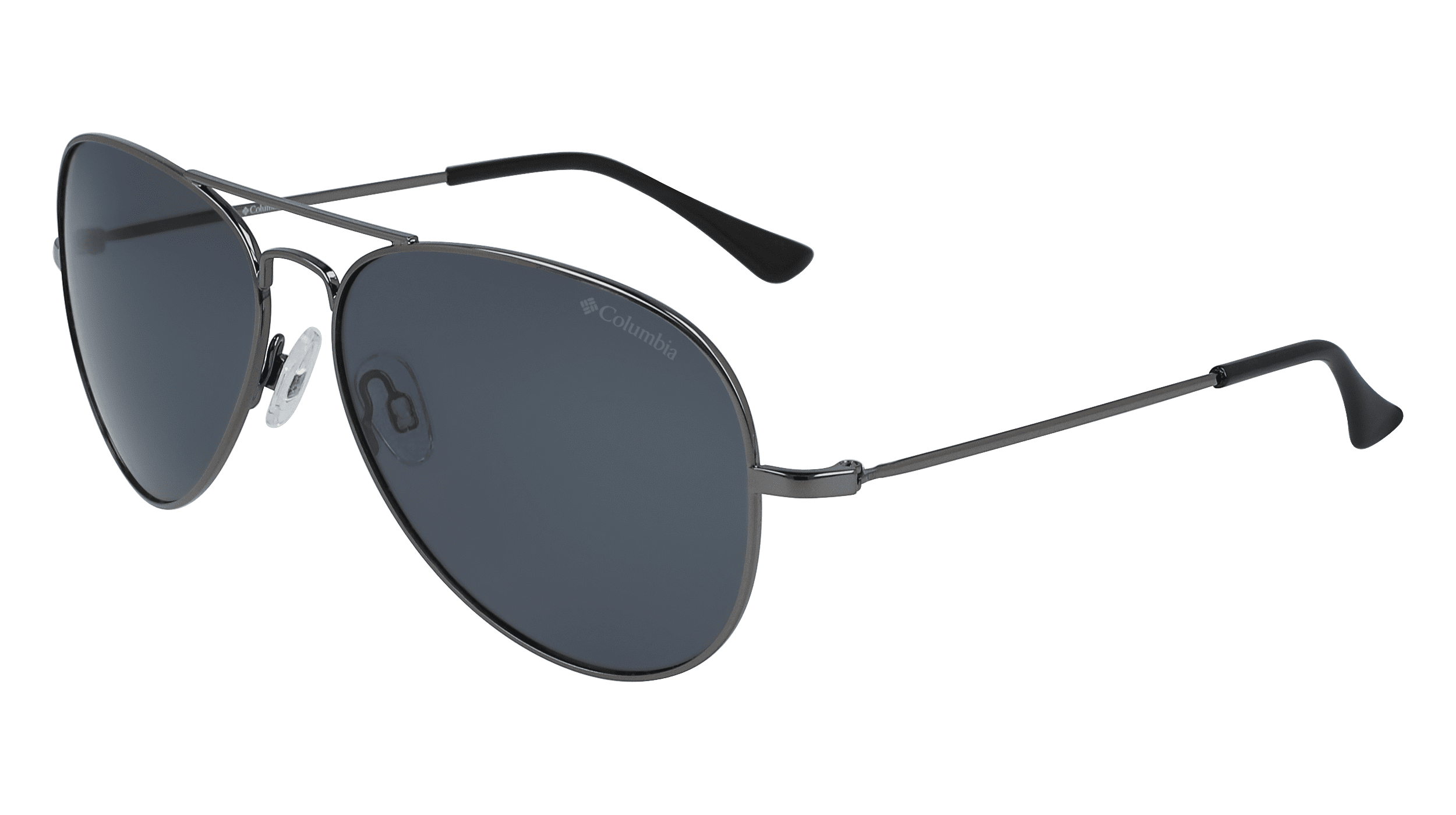 Columbia Norwester Aviator Sunglasses with Gun Metal Frame and Smoke Polarized Lenses