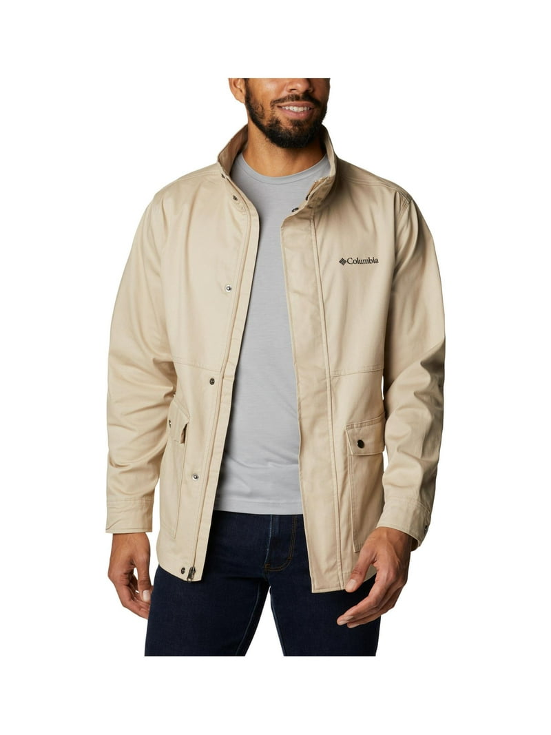 COLUMBIA SPORTSWEAR CO. Mens Tanner Ranch Beige Stretch Zip Up