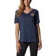 thumbnail image 1 of COLUMBIA Womens Blue Graphic Short Sleeve V Neck T-Shirt Plus 2X, 1 of 3