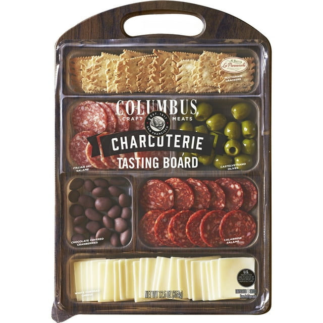 COLUMBUS Charcuterie Tasting Board, Pork, Refrigerated Packaged