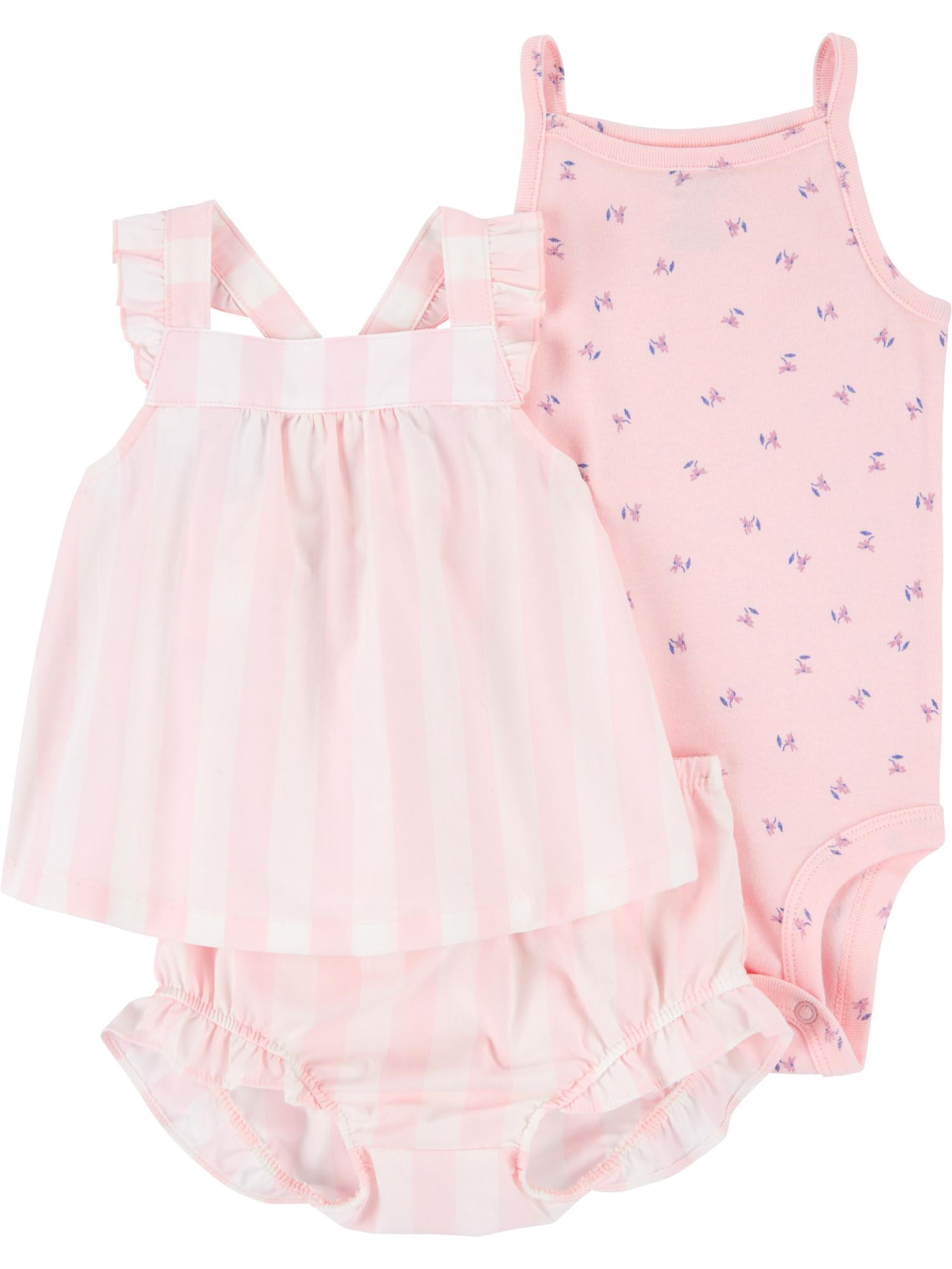 Carter's Child of Mine Baby Girl Outfit Set, 3-Piece, Sizes 0/3-24 Months