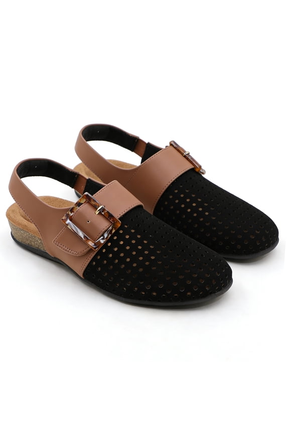 Women Closed-Toe Comfort Sandals Clogs for Women Breathable Perforated Walking Shoes with Adjustable Strap and Buckle for Casual Walking