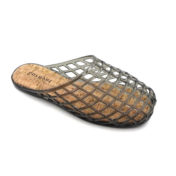 COM STAR Women Jelly Sandals Lightweight Mesh Flat Summer Slip-On Beach Sandal for Casual Wear Vacation and Daily Outings