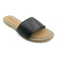 thumbnail image 1 of COM STAR Women’s Flat Slide Sandals Open Toe Casual Slip-On Summer Slides for Daily and Vacation Wear, 1 of 6
