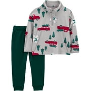 Carter's Child of Mine Baby and Toddler Boy Holiday Outfit Set, 2-Piece, Sizes 12M-5T